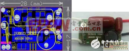 基于DU8623芯片的無(wú)電解電容3W非斷絕球泡燈方案（電子工程專輯）