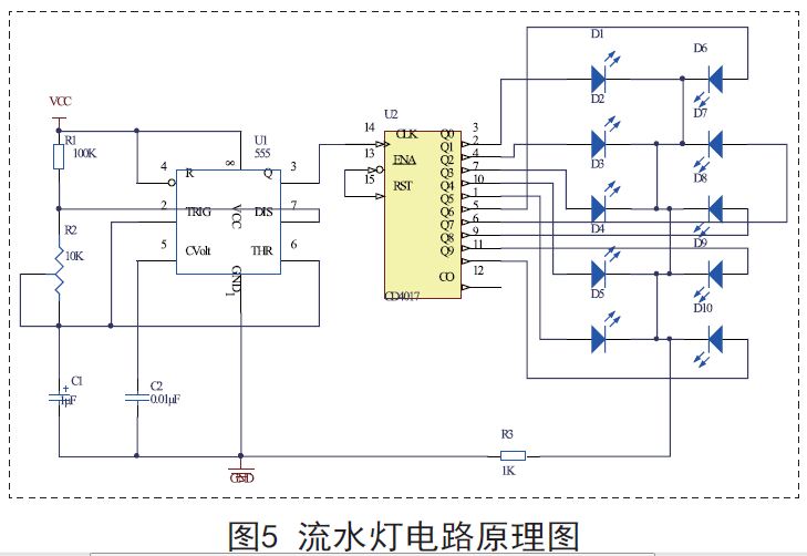 電容廠家哪家好基于555流水燈電路的設(shè)計與實現(xiàn)