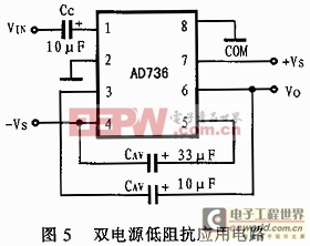 AC－DC轉(zhuǎn)換器AD736在RMS儀表電路中的設(shè)計 